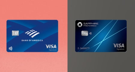 Bank of America® Travel Rewards vs. Chase Sapphire Preferred®