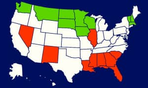 Best and worst states for credit May 2021