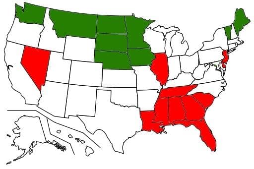 Best and worst states for credit 2020