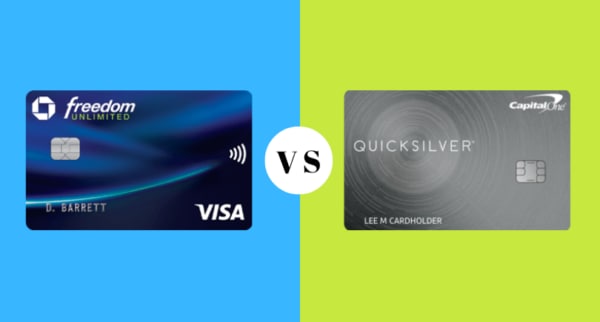 Chase Freedom Unlimited® vs. Capital One Quicksilver Cash Rewards Credit Card